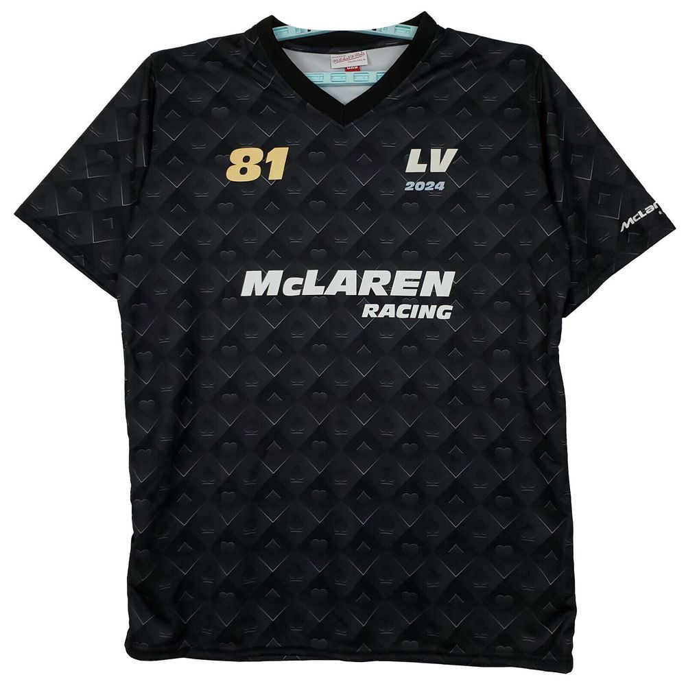 McLaren Racing Mitchell & Ness 2XL XXL Jersey Shirt Piastri #81 Black Grey NWT
